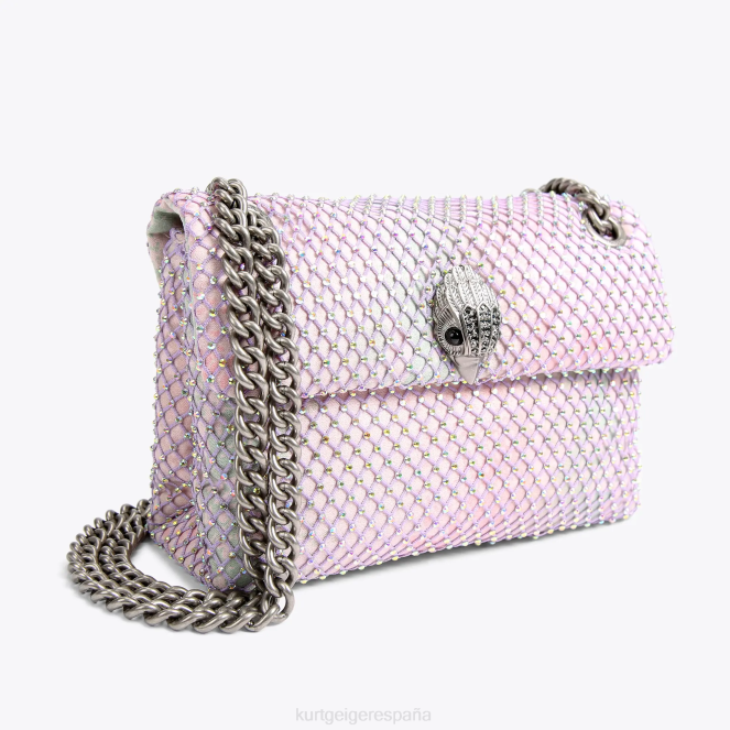 Kurt Geiger mujer Tela de Londres mini Kensington 2LPR38 | bolsas combinación de metales